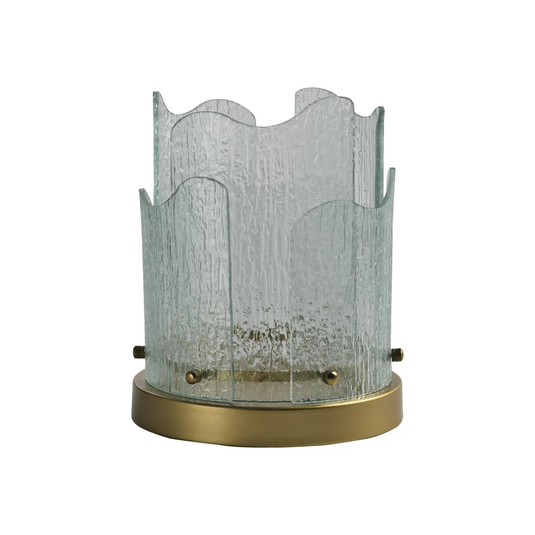 Danila candlestick transparent glass with gold