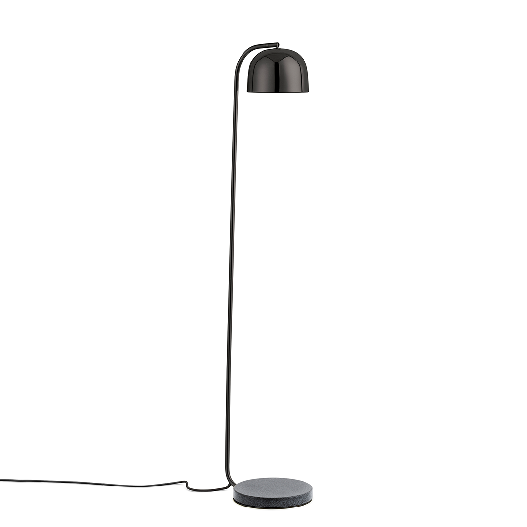 Black grant floor lamp