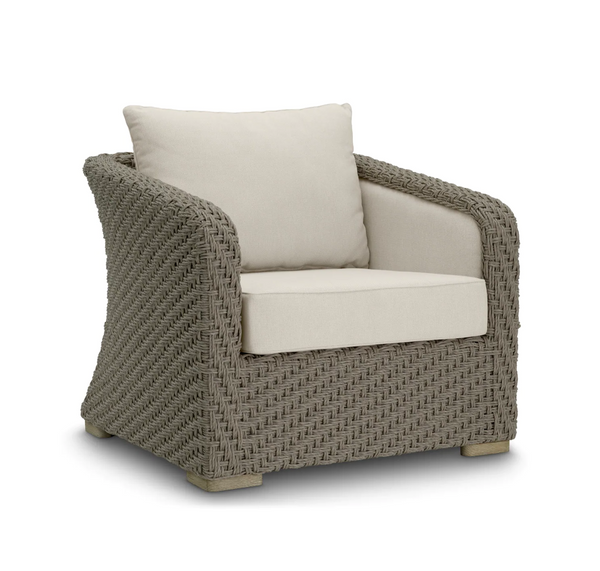 Garden armchair Bryson gray with beige