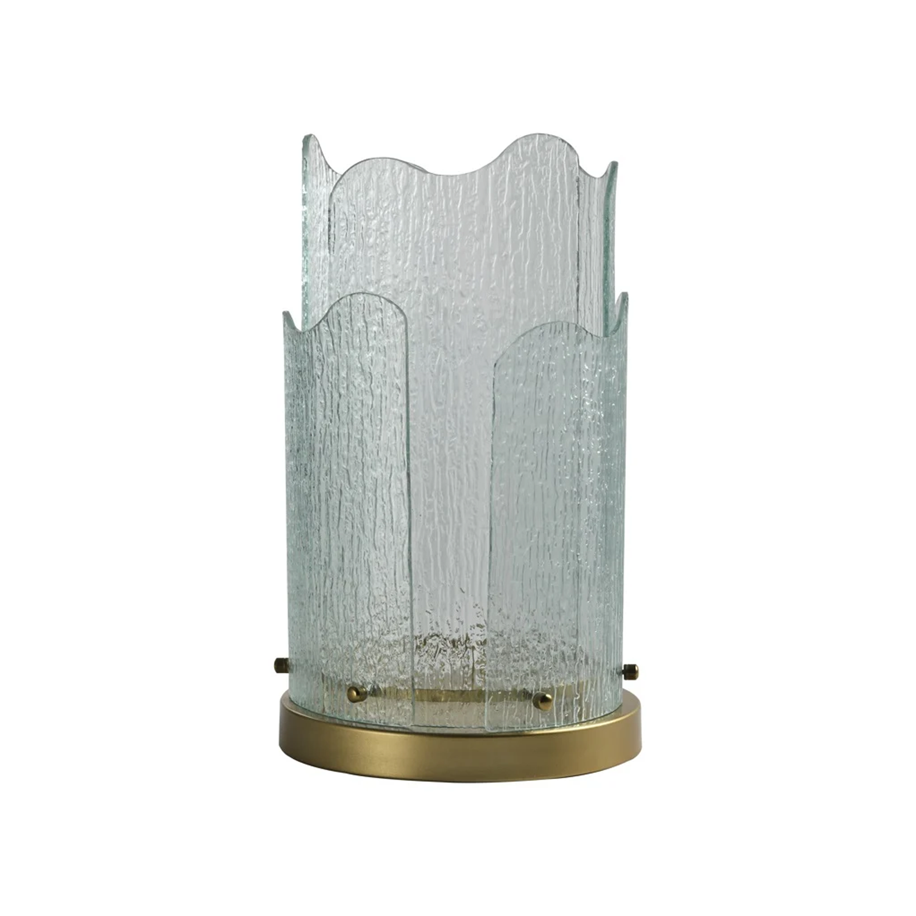 Danila candlestick transparent glass with gold