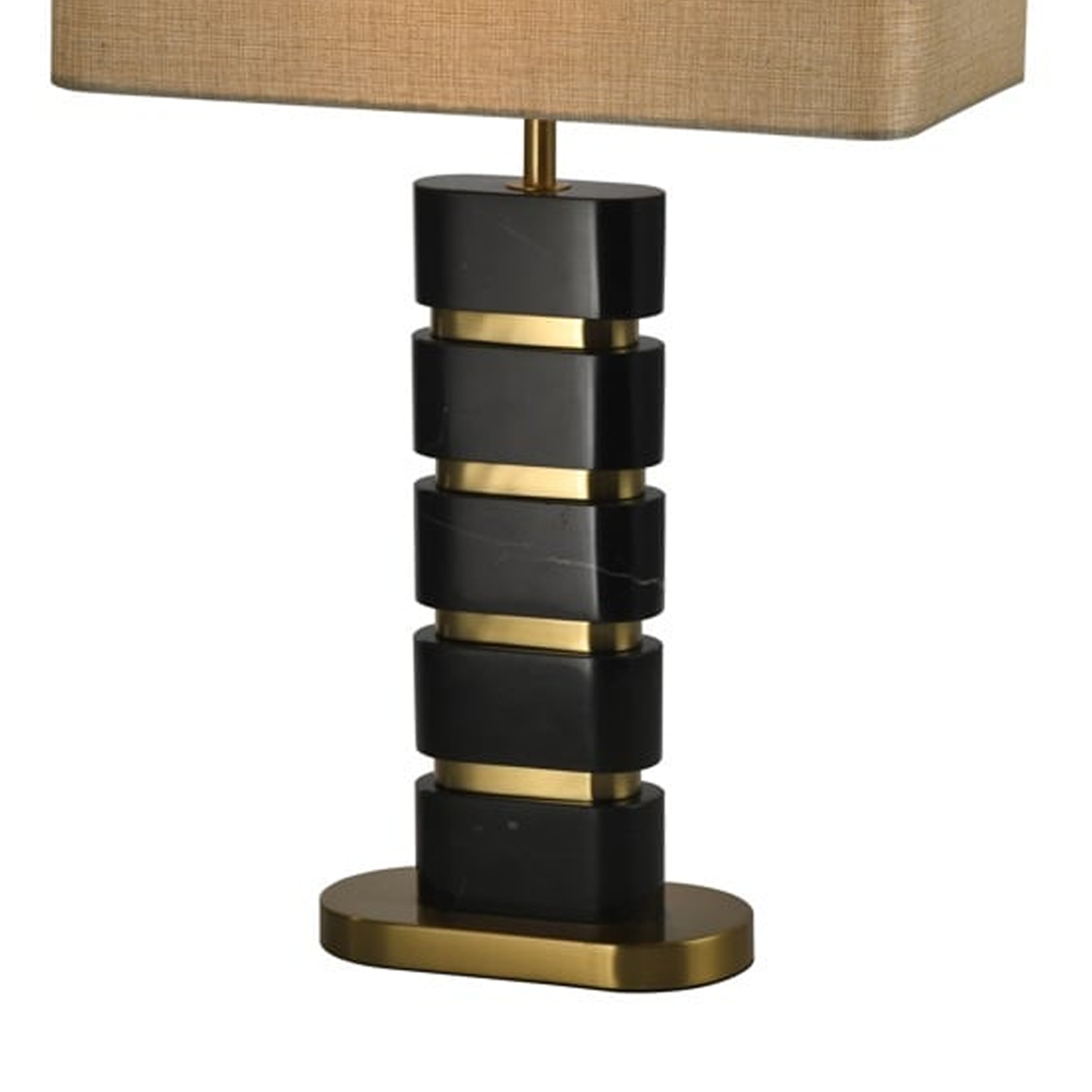 Levina table lamp black marble