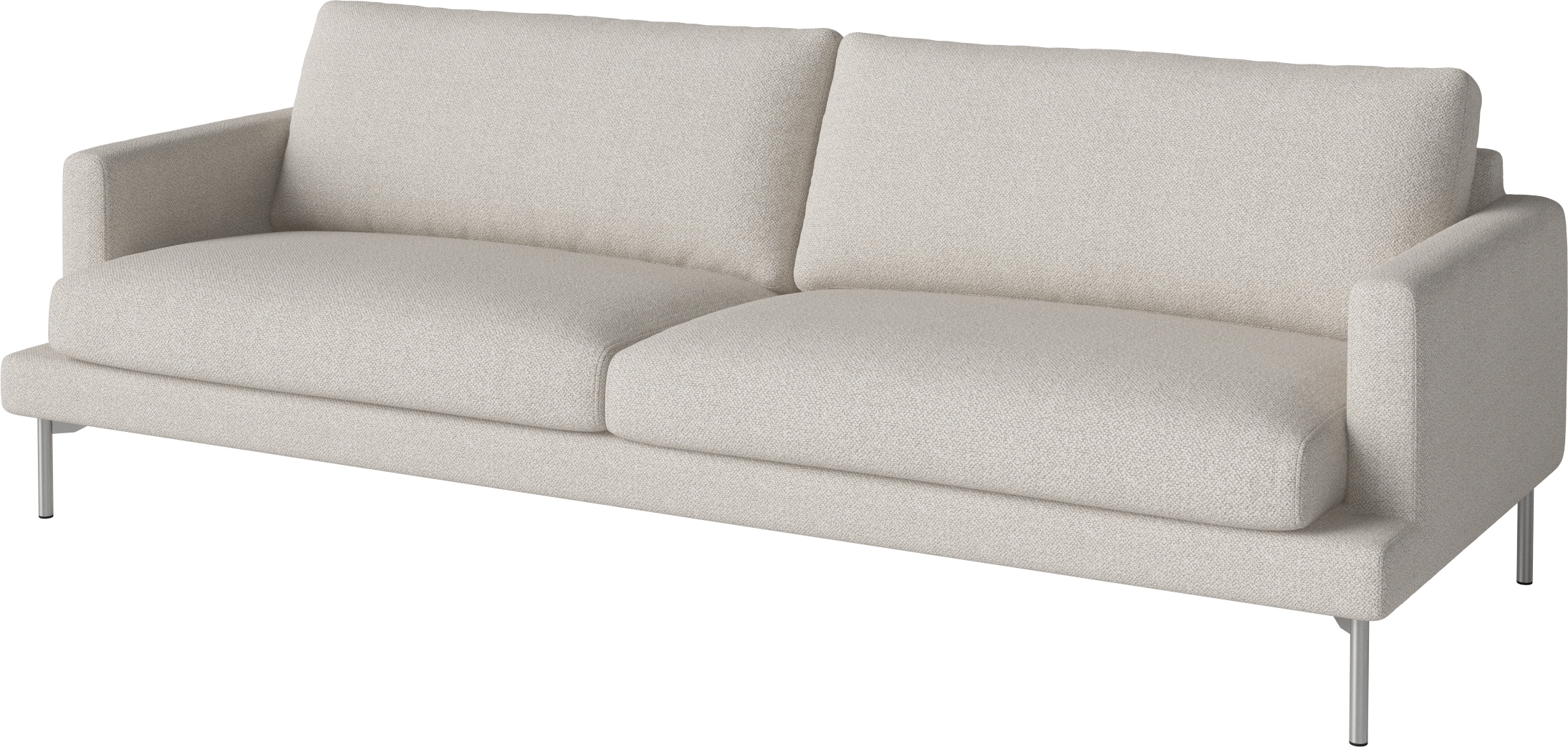 3-person sofa Veneda Slim steel base