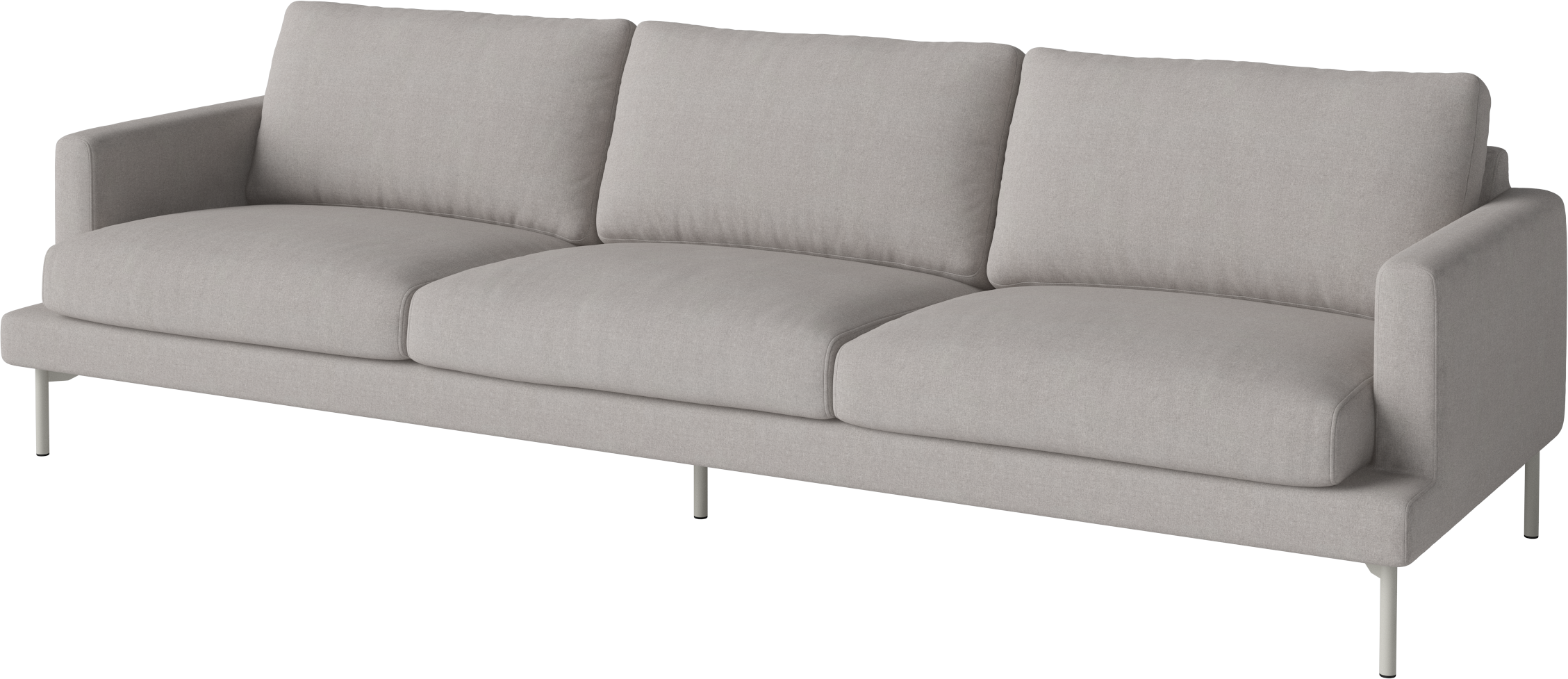 Vened 4-person sofa gray steel base