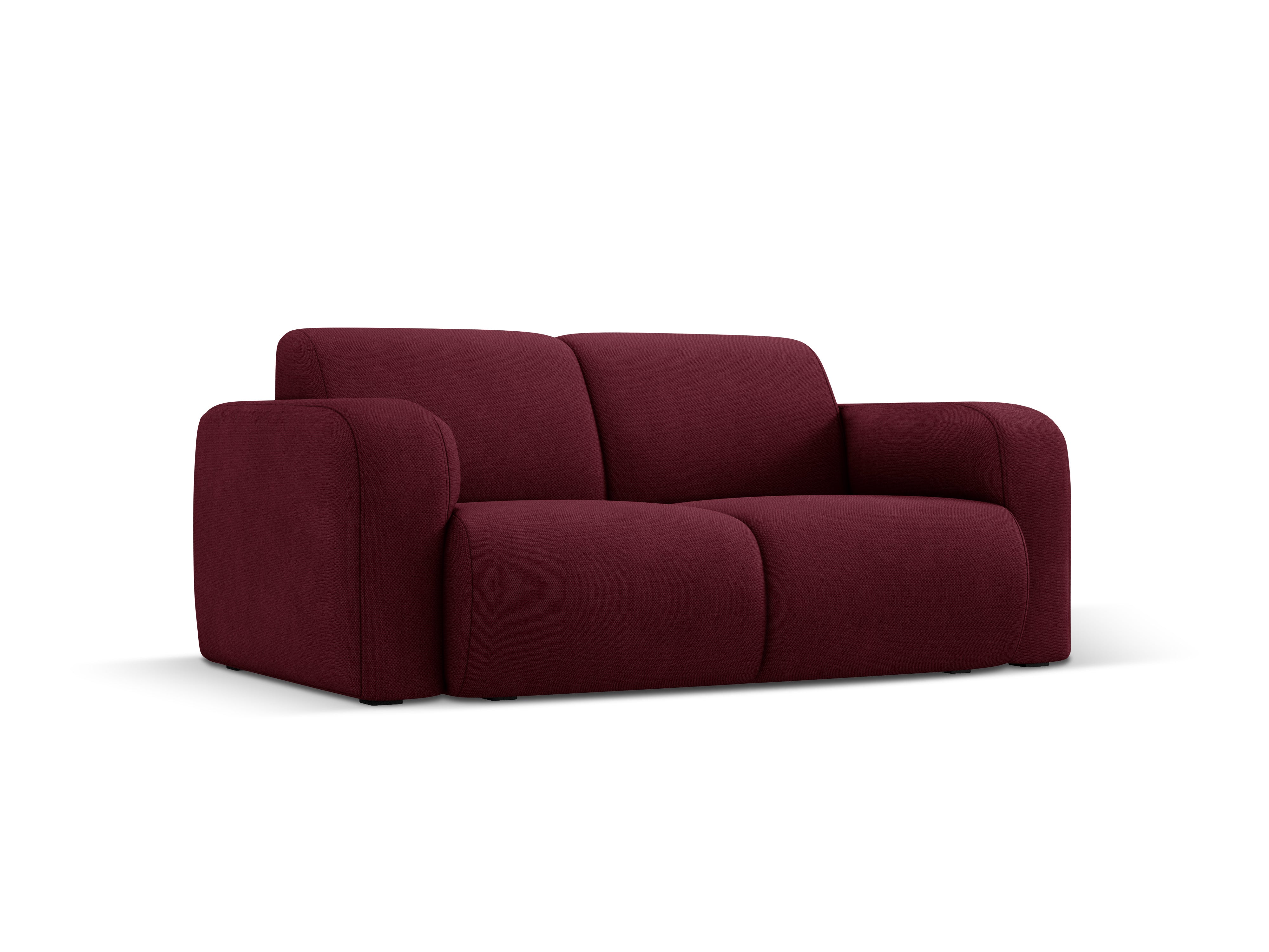 Sofa w tkaninie chenillowej 2-osobowa LOLA bordowy Windsor & Co    Eye on Design