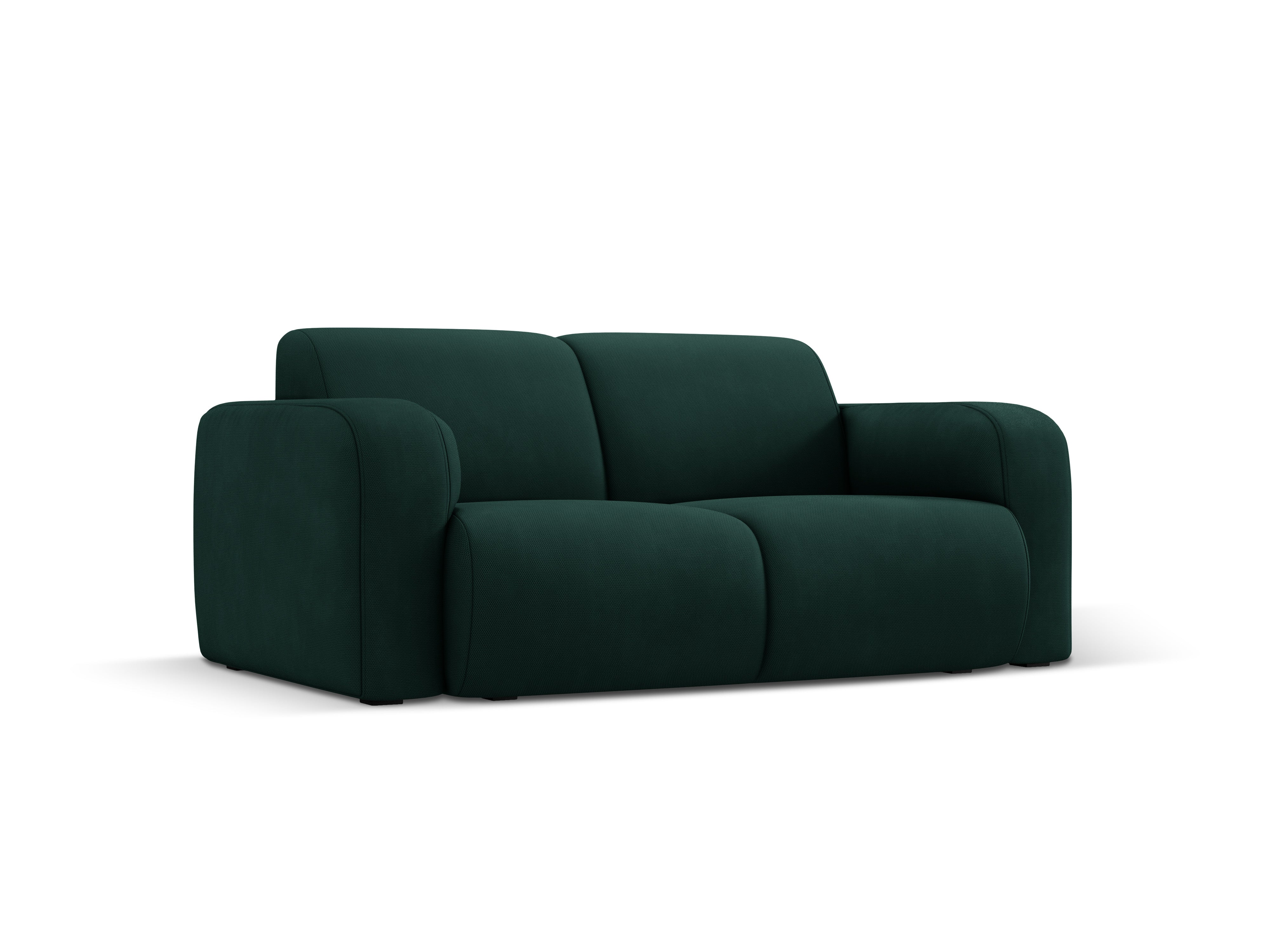 Sofa w tkaninie chenillowej 2-osobowa LOLA butelkowa zieleń Windsor & Co    Eye on Design