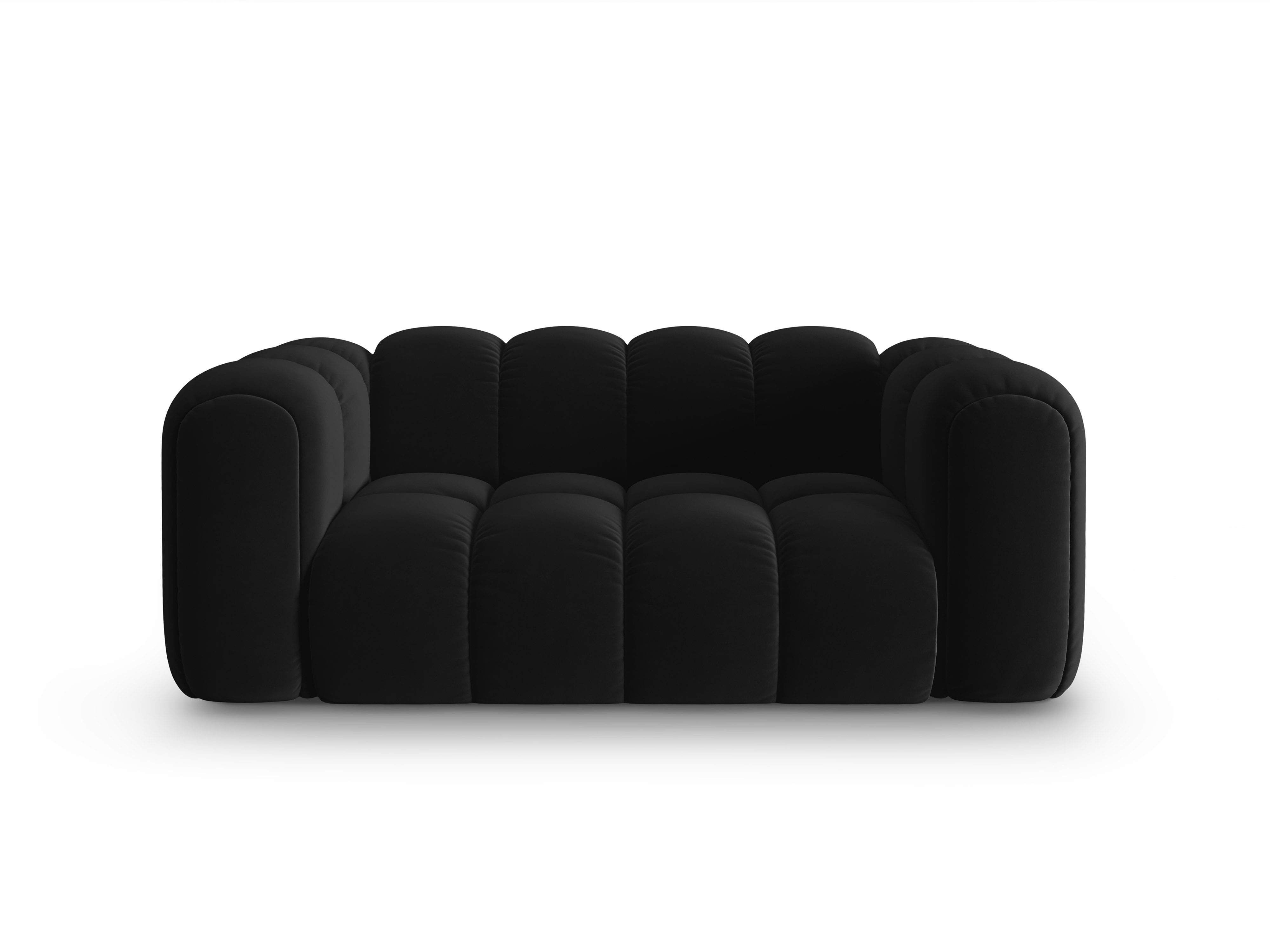 Sofa aksamitna 2-osobowa ASTRO czarny