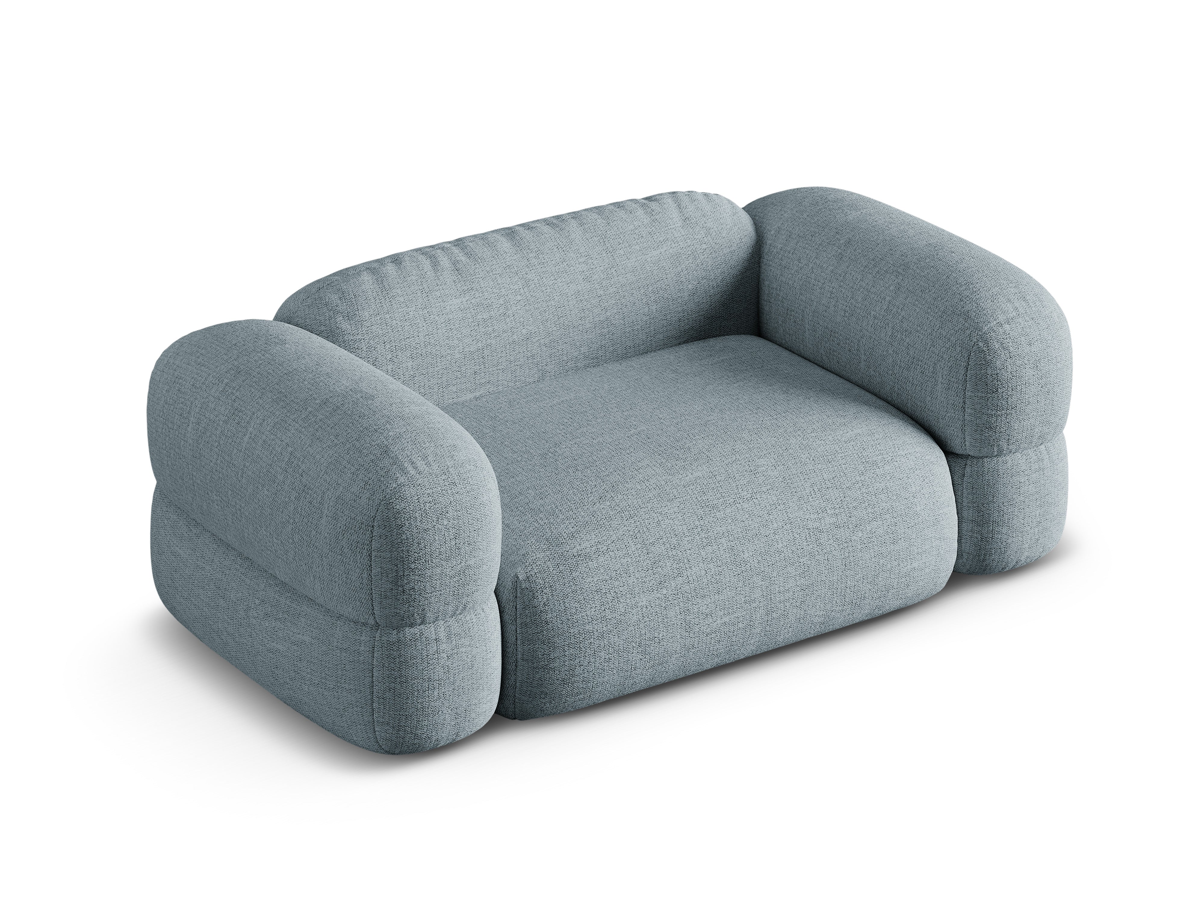 Sofa 2-osobowa ROGER błękitny szenil