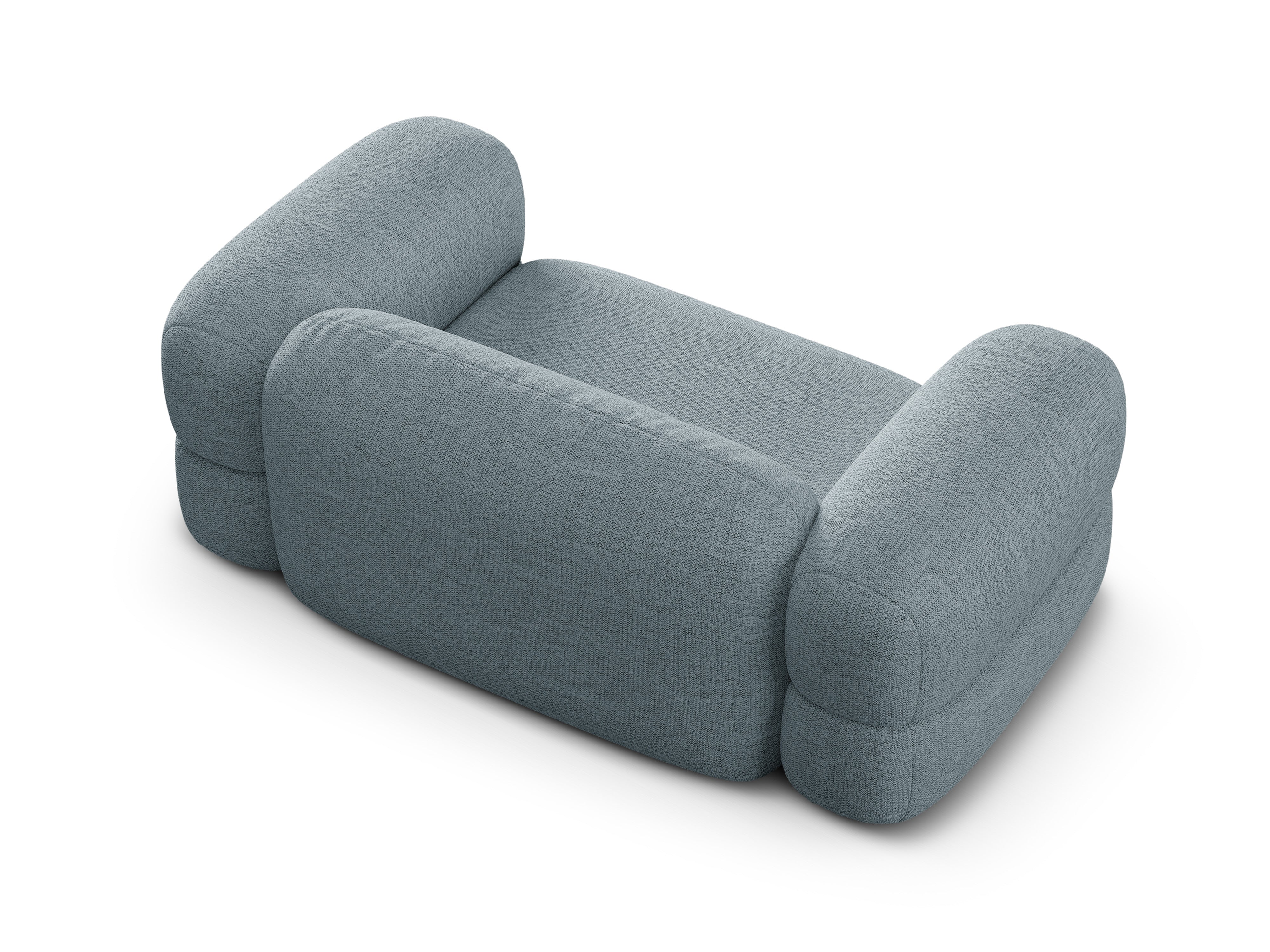 Sofa 2-osobowa ROGER błękitny szenil