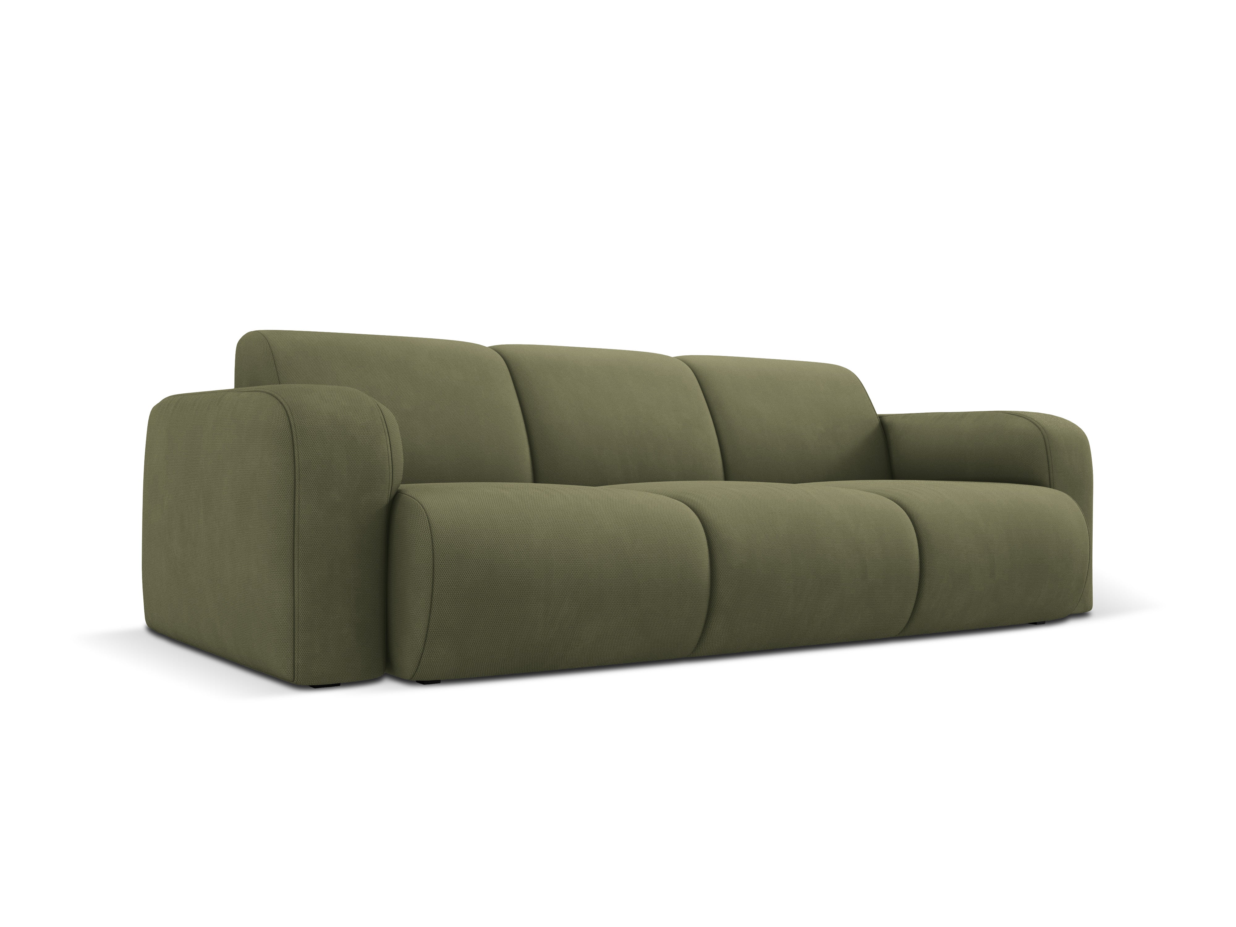 Sofa w tkaninie chenillowej 3-osobowa LOLA jasnozielony Windsor & Co    Eye on Design