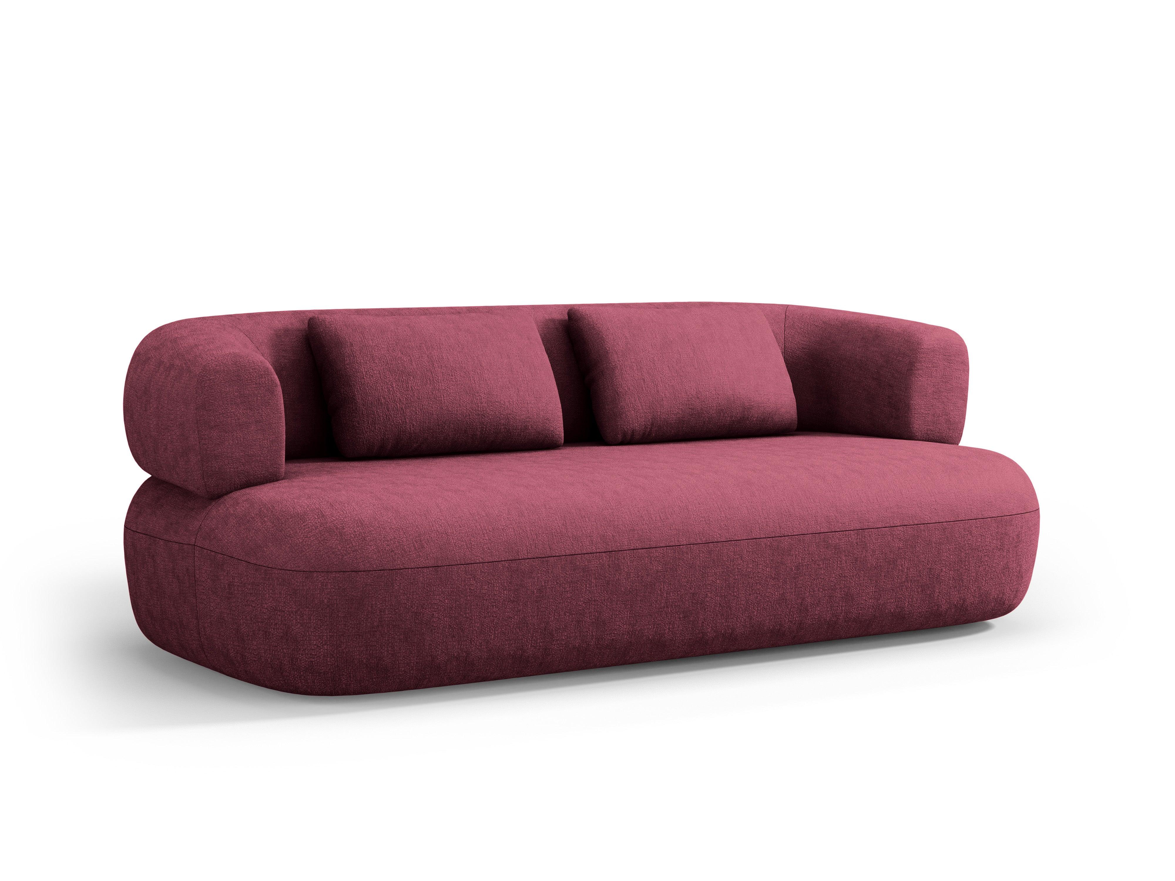 Sofa 3-osobowa ALDRIN karmazynowy szenil Windsor & Co    Eye on Design