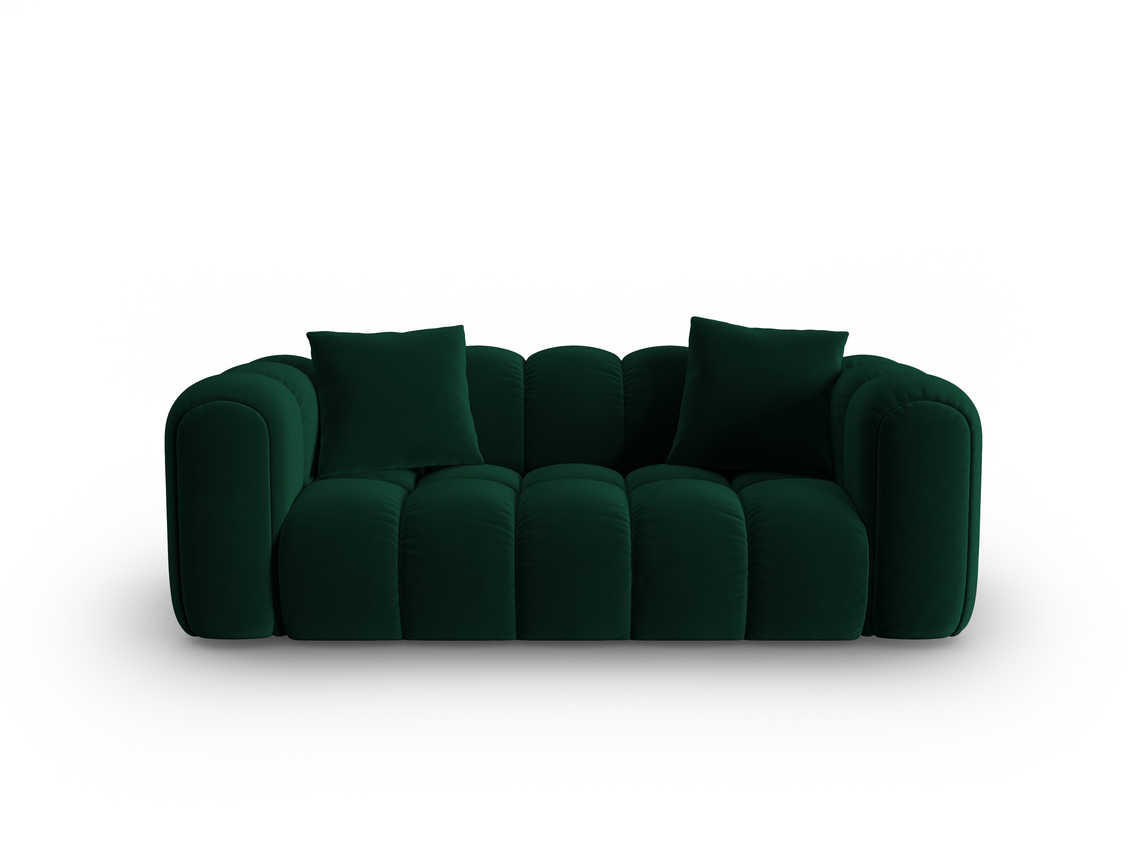 Velvet 3-Seater Sofa ASTRO Bottle Green