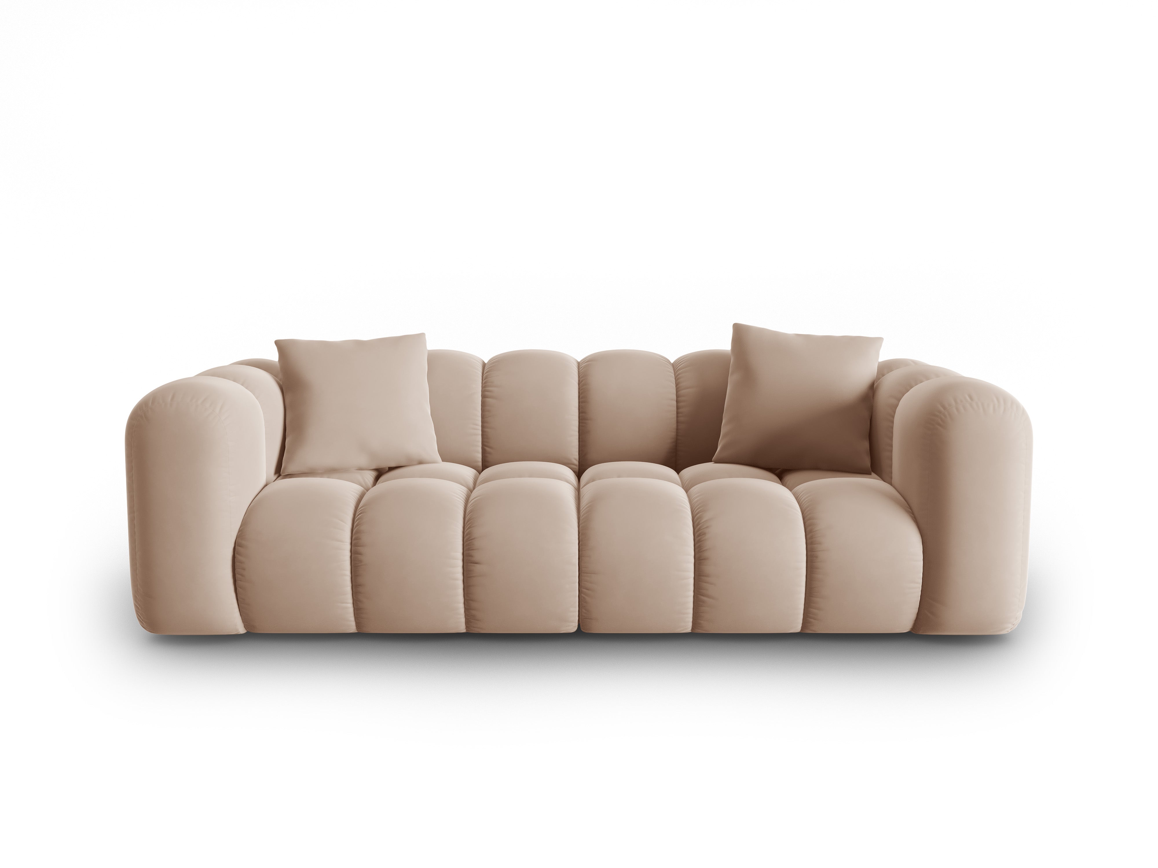 Sofa aksamitna 3-osobowa HALLEY beżowy Windsor & Co    Eye on Design