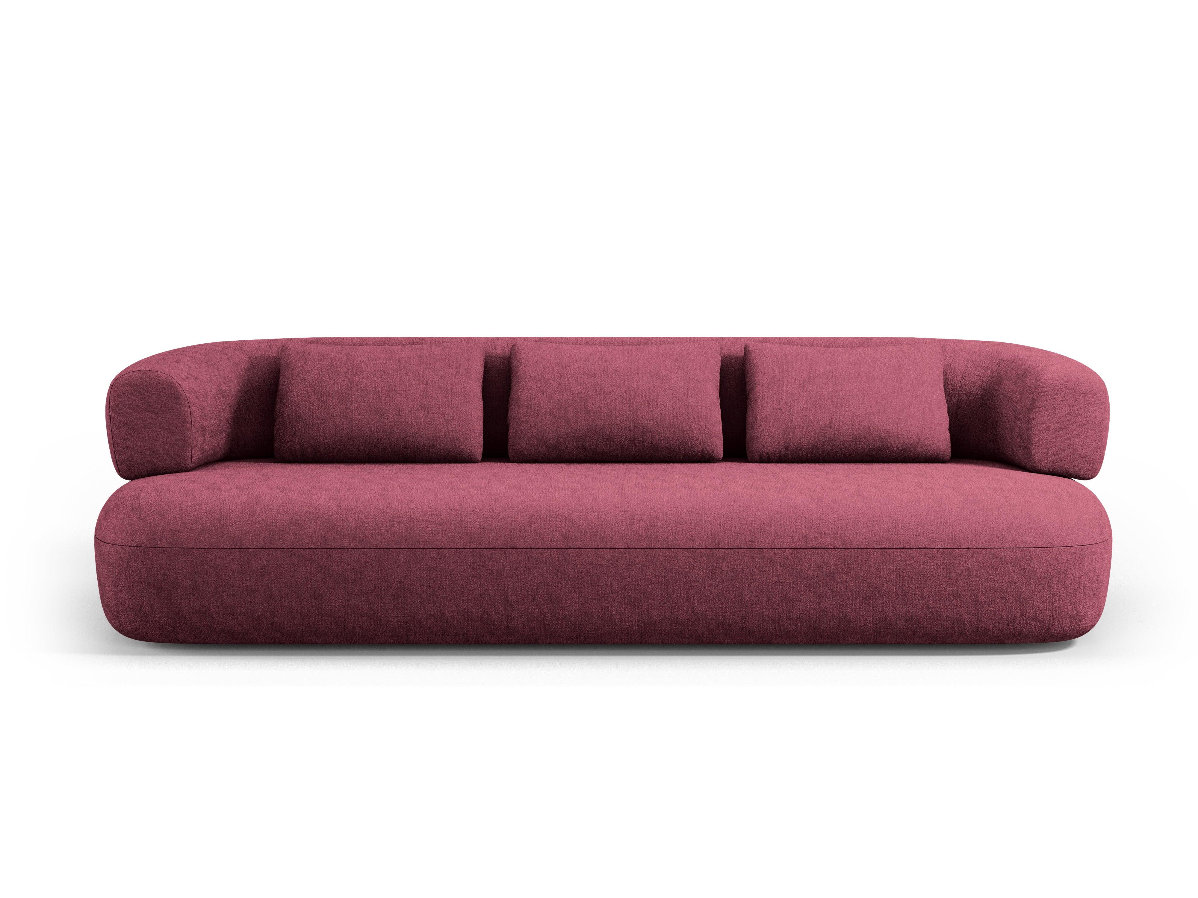 Sofa 4-osobowa ALDRIN karmazynowy szenil Windsor & Co    Eye on Design