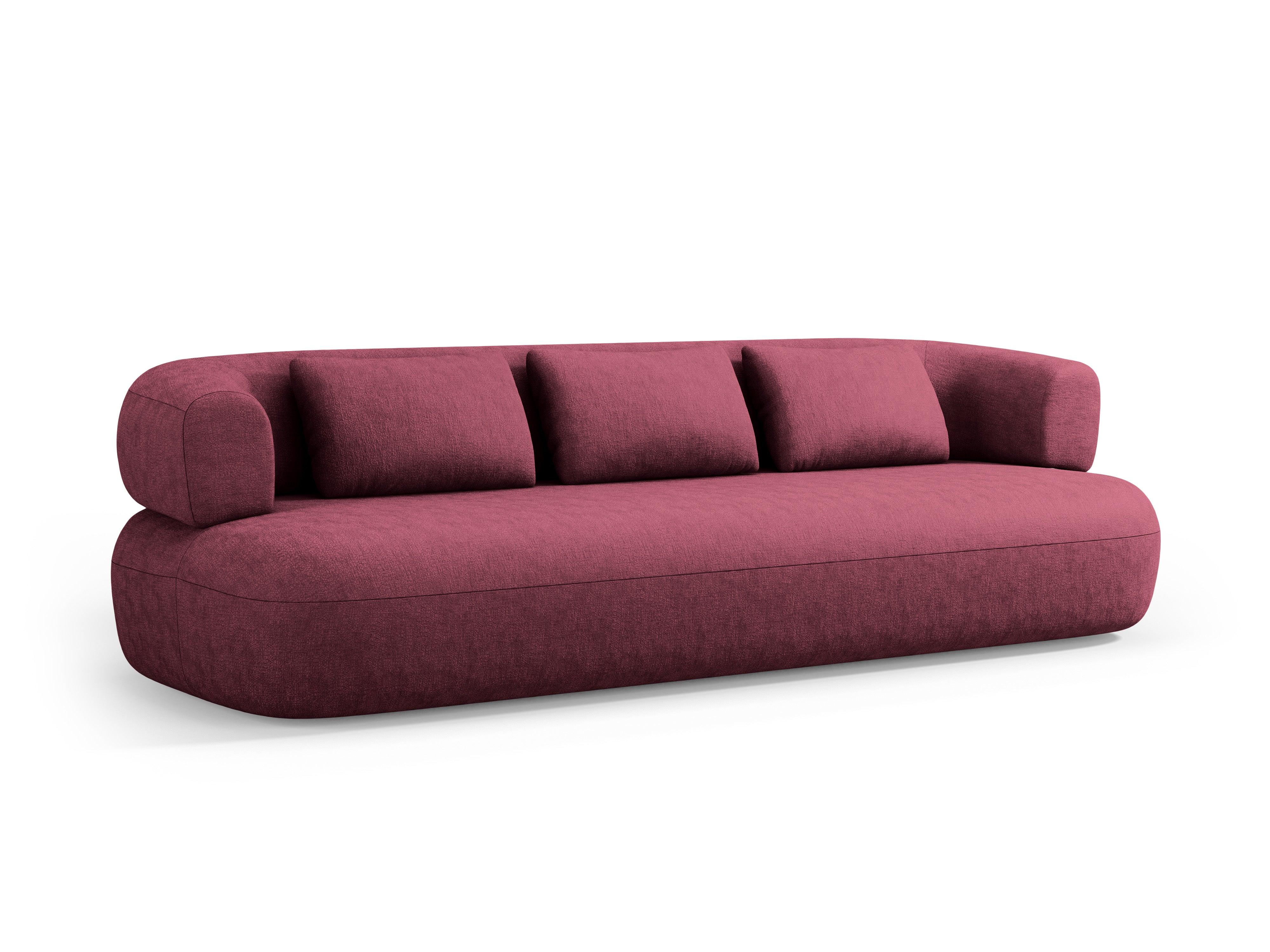 Sofa 4-osobowa ALDRIN karmazynowy szenil Windsor & Co    Eye on Design