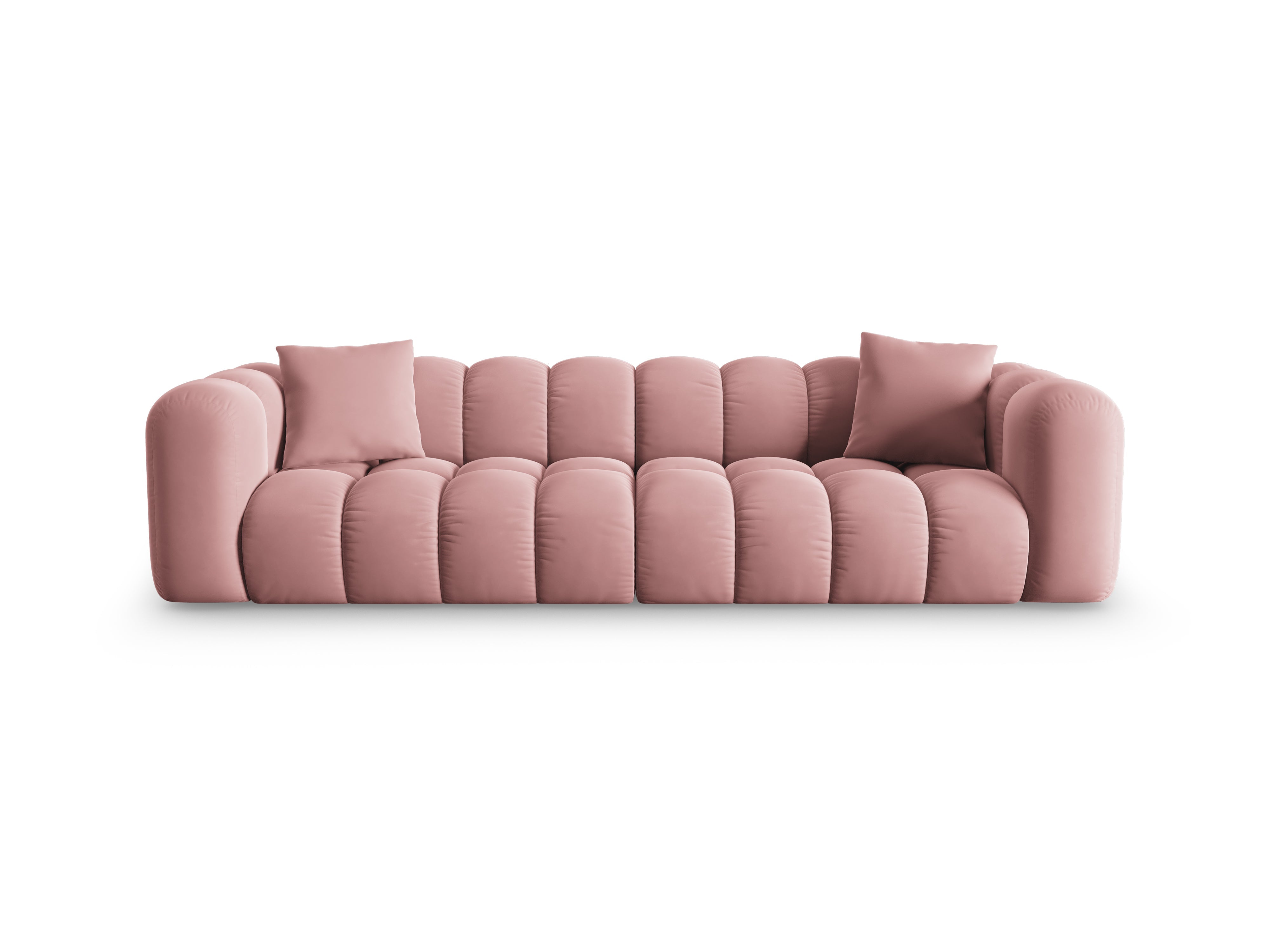 4-Sitzer-Samtsofa rosa Halley