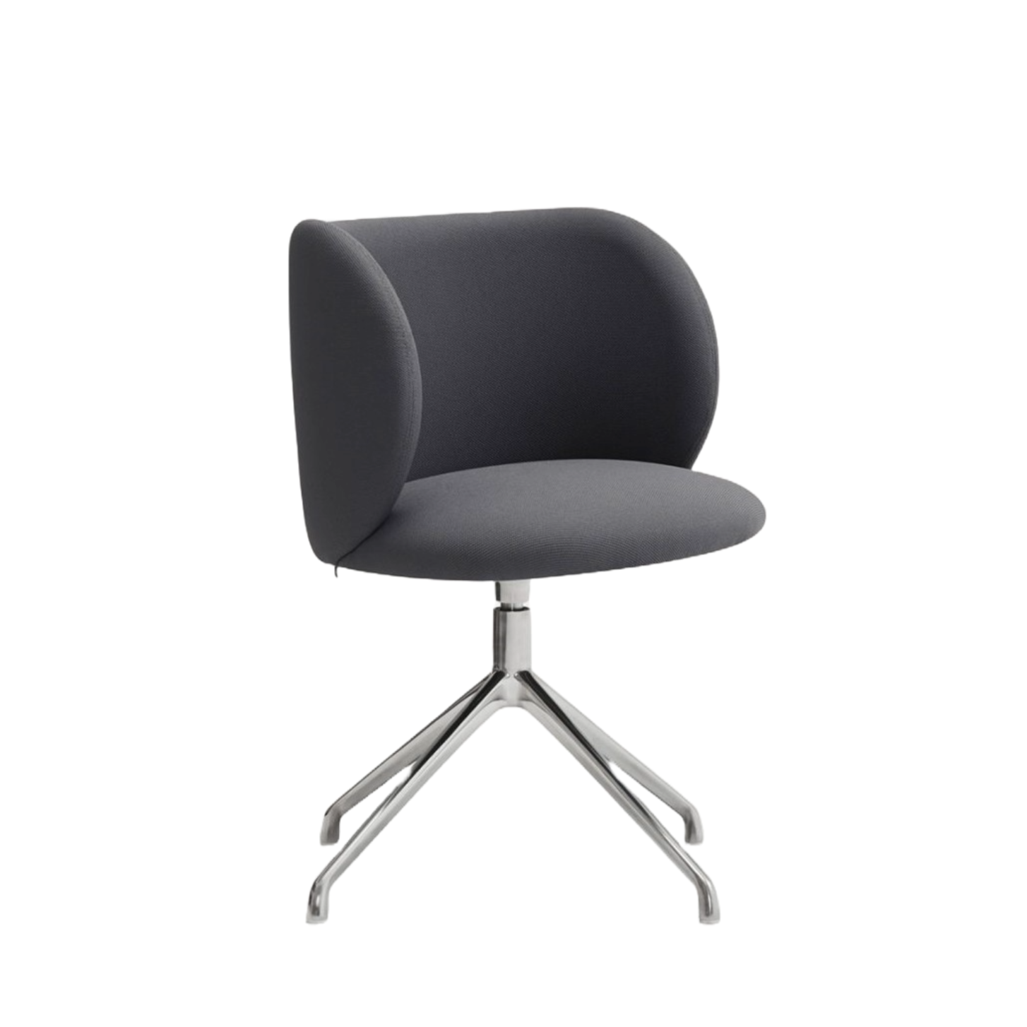 Krzesło obrotowe MOGI ciemnoszary z chromowaną podstawą Teulat    Eye on Design