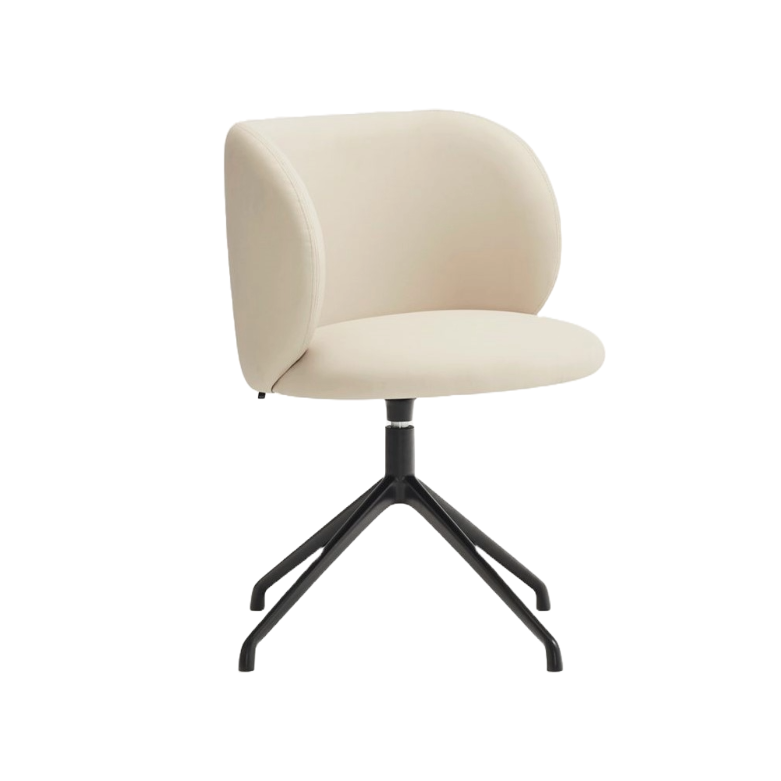 Krzesło obrotowe MOGI beżowa ekoskóra z czarną podstawą Teulat    Eye on Design