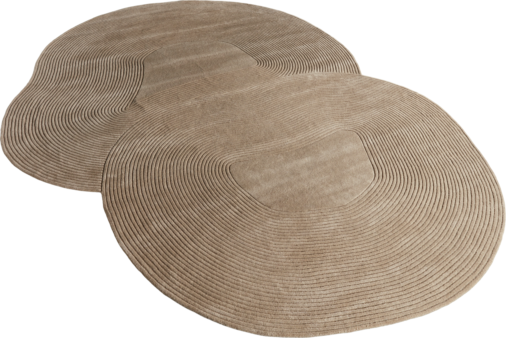 Zen Shaped rug brown