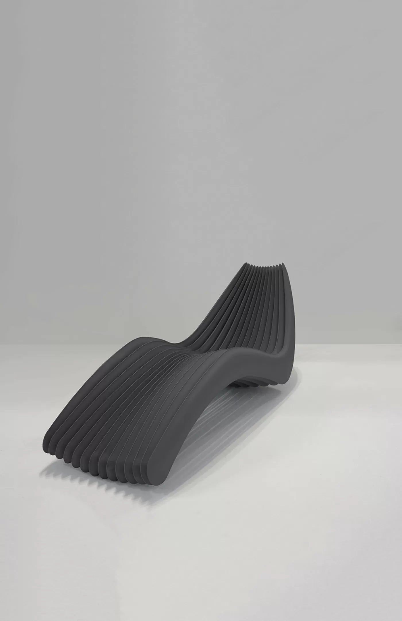 Chaise Longue STEEL IN ROTATION stainless steel