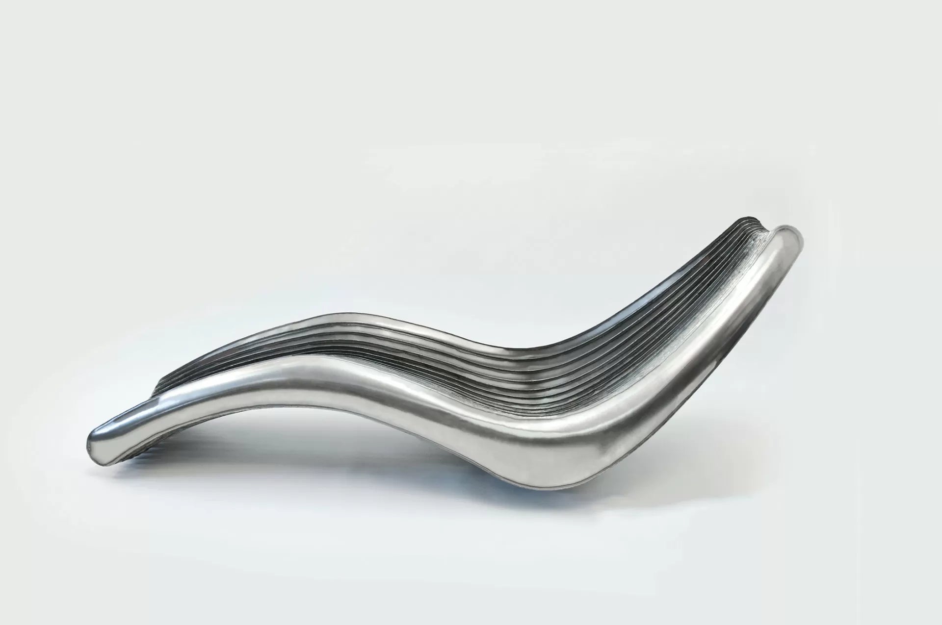 Chaise Longue STEEL IN ROTATION stainless steel