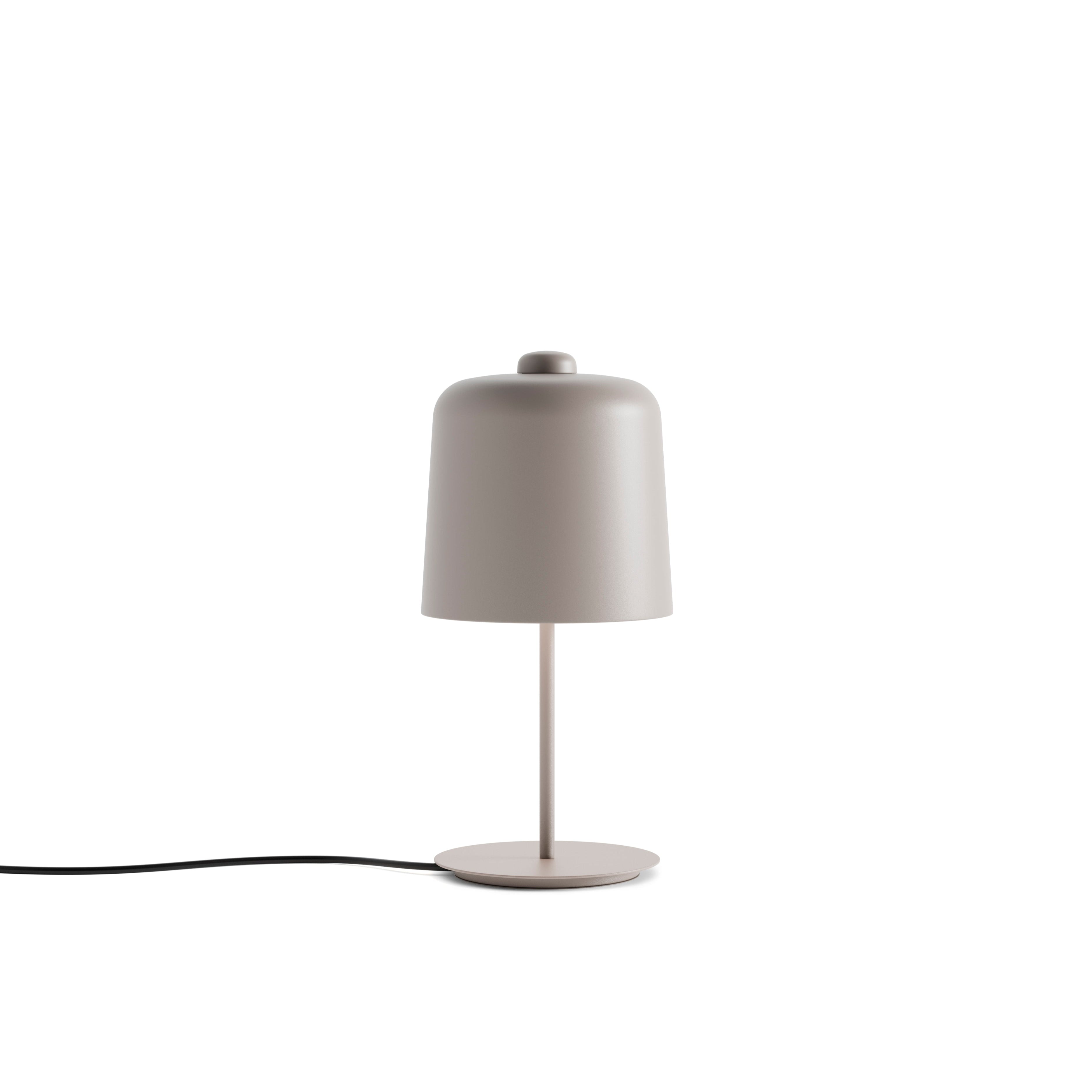 Table lamp is gray ziles