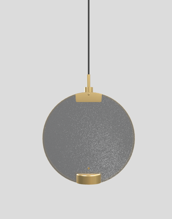 Lampa wisząca HORO S1 szczotkowany mosiądz