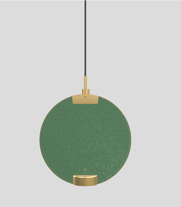 Lampa wisząca HORO S1 szczotkowany mosiądz