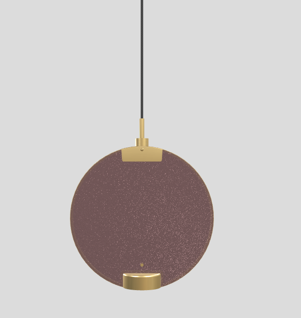 Lampa wisząca HORO S1 szczotkowany mosiądz