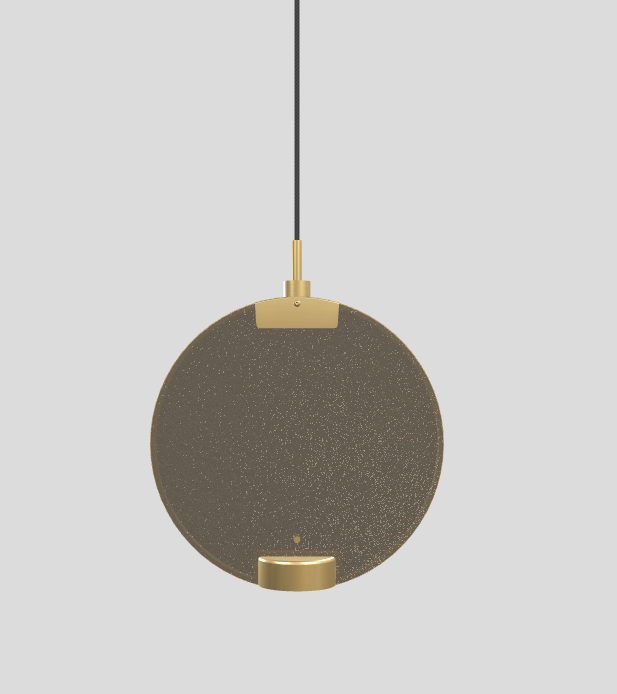 Lampa wisząca HORO S1 szczotkowany mosiądz