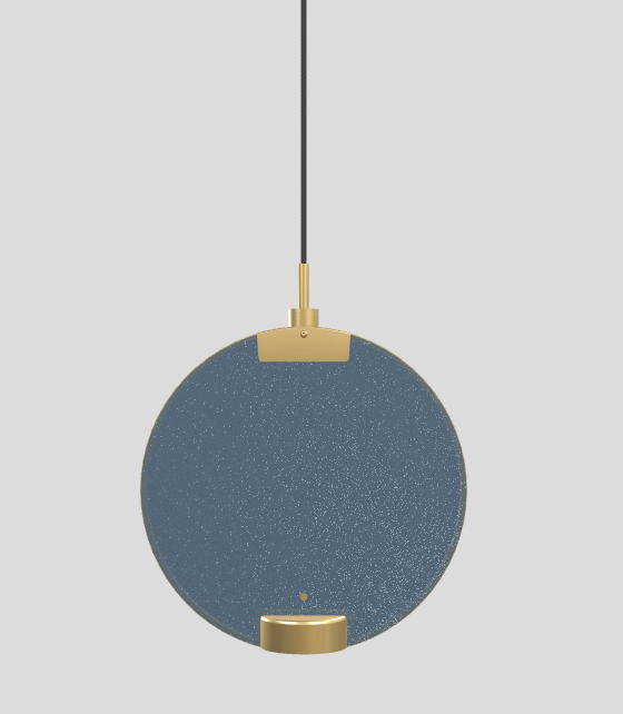 Lampa wisząca HORO S1 szczotkowany mosiądz