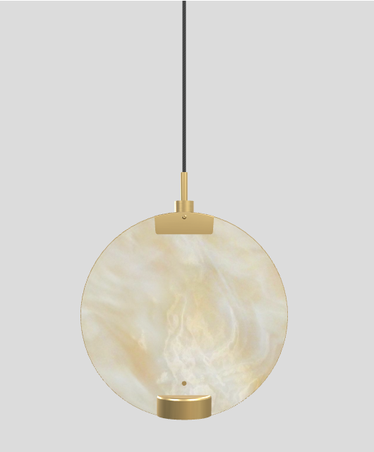 Lampa wisząca HORO S1 szczotkowany mosiądz