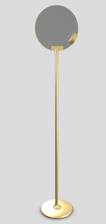 Lampa podłogowa HORO STL szczotkowany mosiądz
