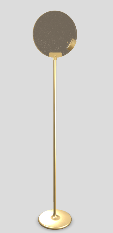 Lampa podłogowa HORO STL szczotkowany mosiądz