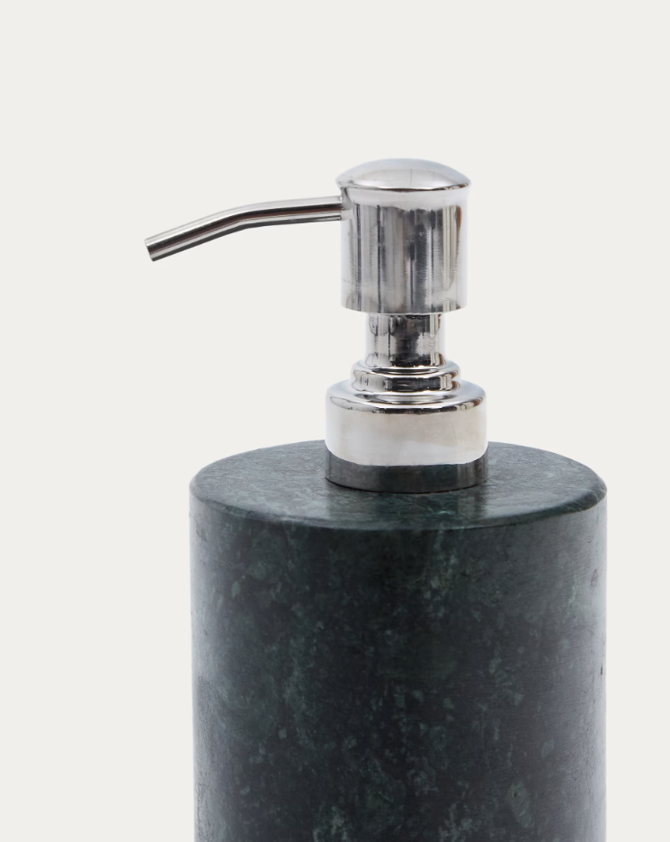 Elenei soap dispenser green marble