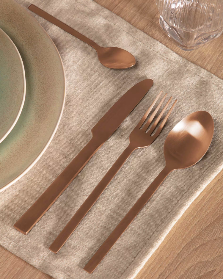 Keld Miedziana cutlery set