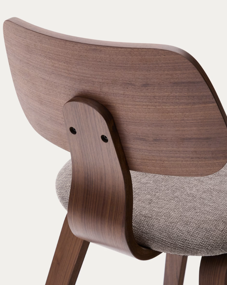 Polsterstuhl Gena Walnut Furnier