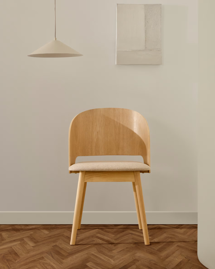 Senoa chair veneer ash with light finish