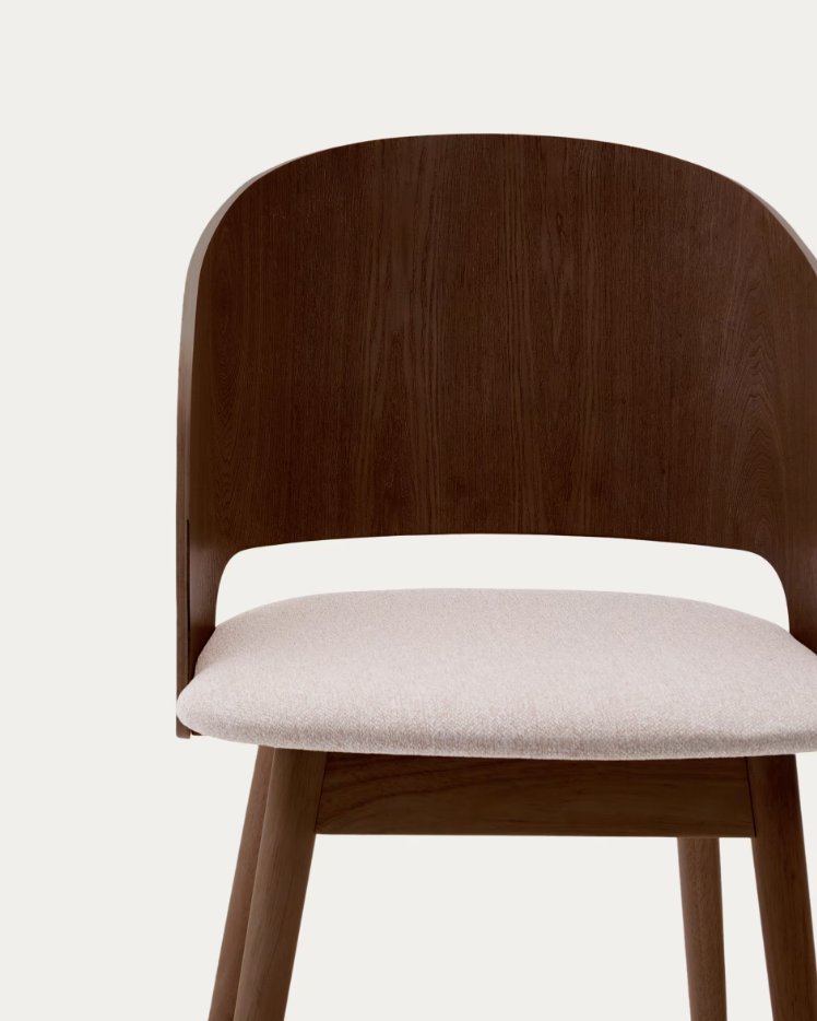 Senoa chair veneer ash with a dark finish