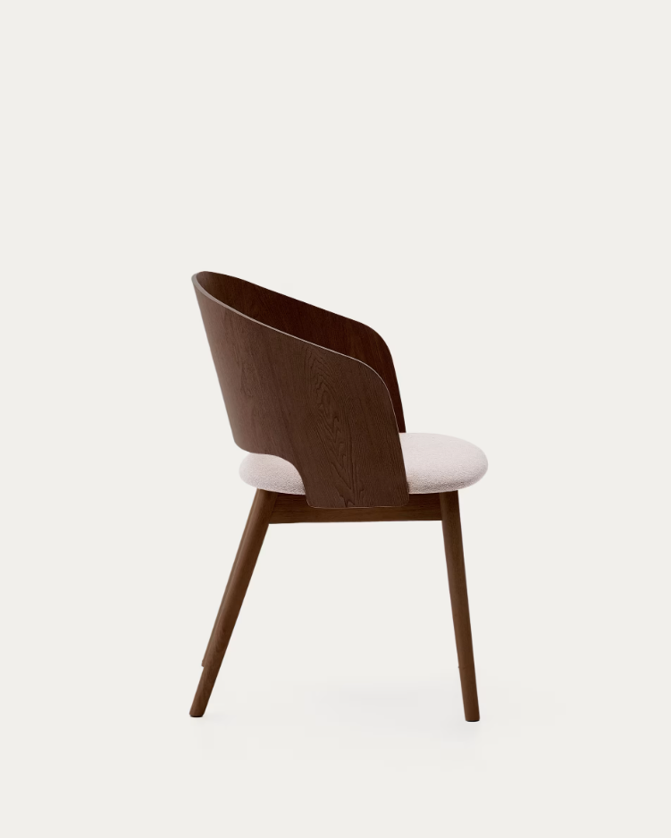 Senoa chair veneer ash with a dark finish