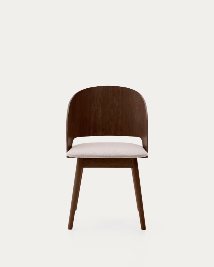 Senoa chair veneer ash with a dark finish