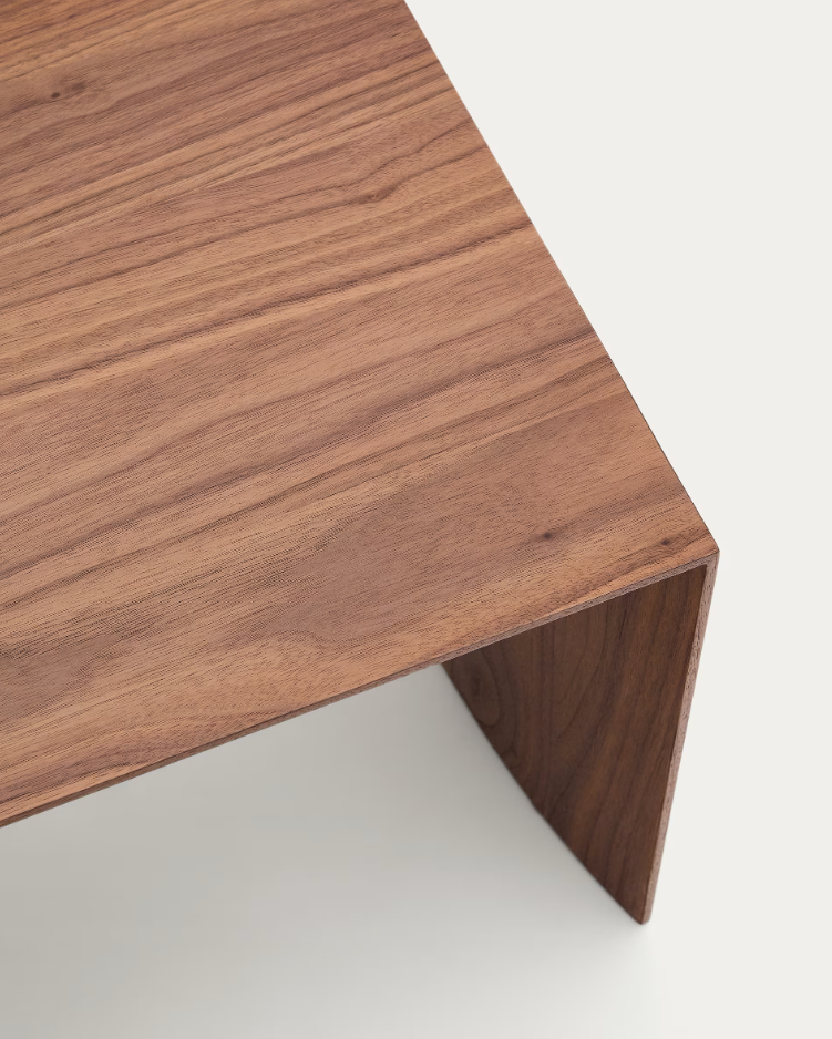 Litto nut veneer side table