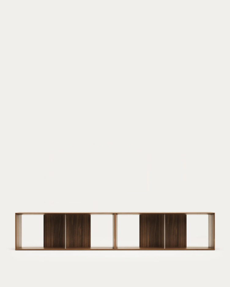 A shelf of 2-modular Litto Walnut Veneer