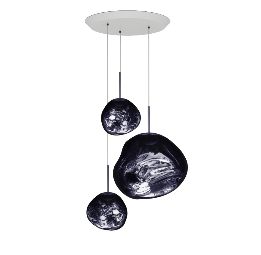 Melt round hanging lamp smoke