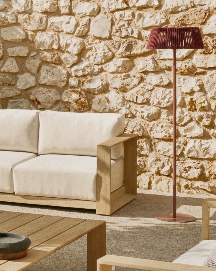 External floor lamp Aldet Lina in terracotta color [Julia] [Amelia SPR]