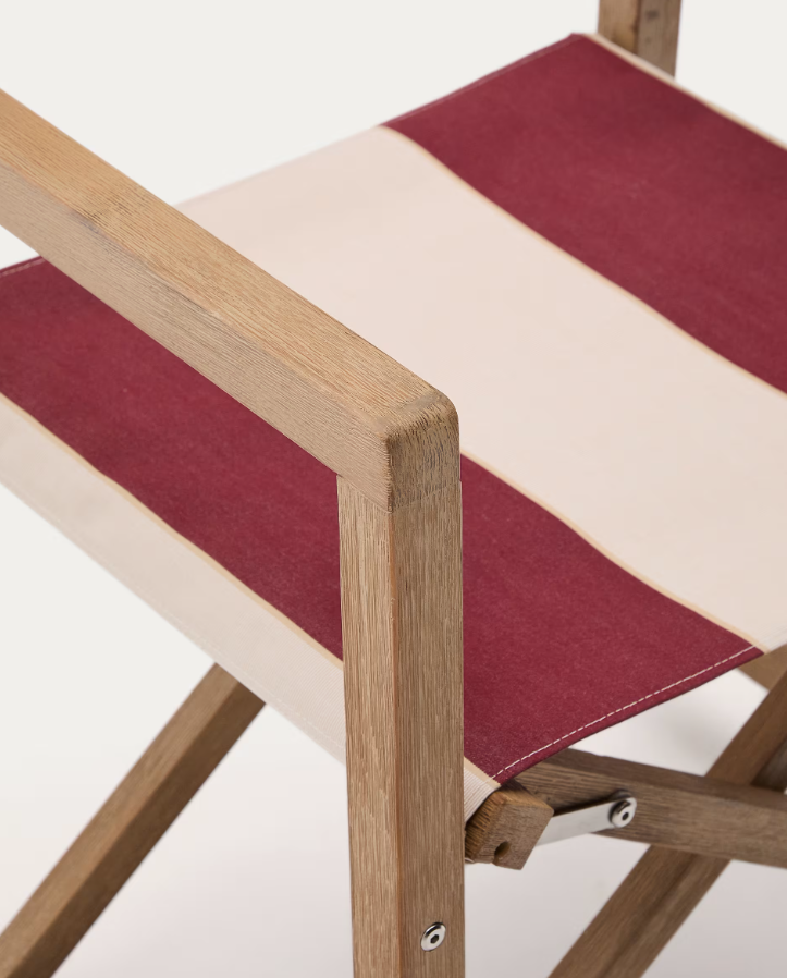 Folding chair of Vilara Bordo-Bega with the acacia base [Julia] [Amelia SPR]