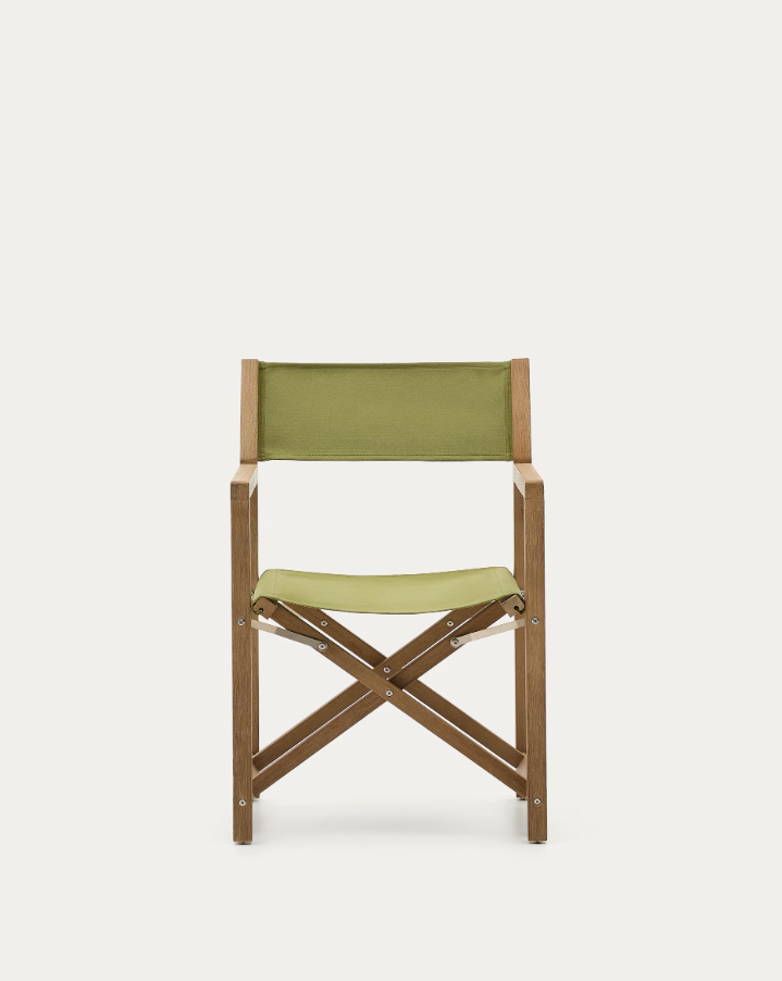 Vilara Zielony external chair with an acacia base [Julia] [Amelia SPR]