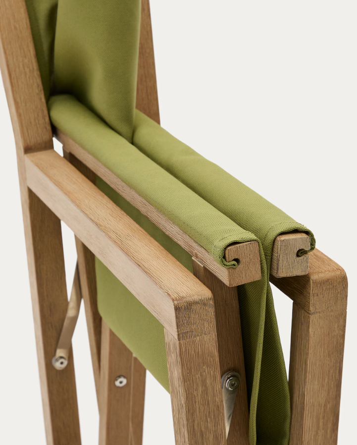 Vilara Zielony external chair with an acacia base [Julia] [Amelia SPR]