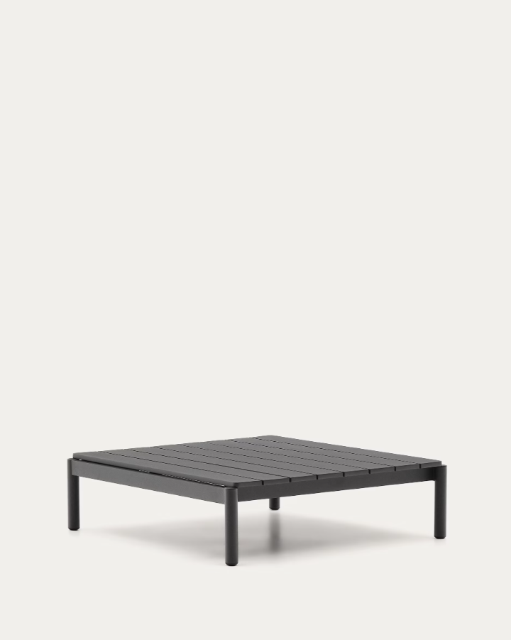 External coffee table Sorells black aluminum