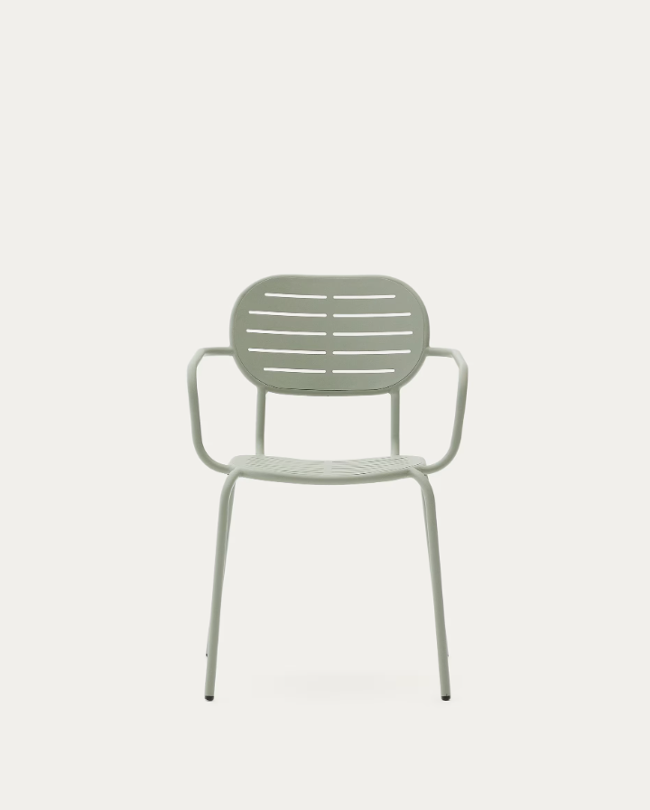 Garden chair with armrests Brai Turquoise Stal [Julia]