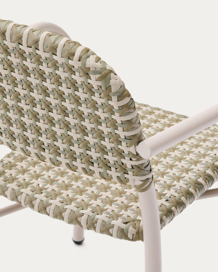 Tuccia Rattan garden chair with an aluminum base [Julia]